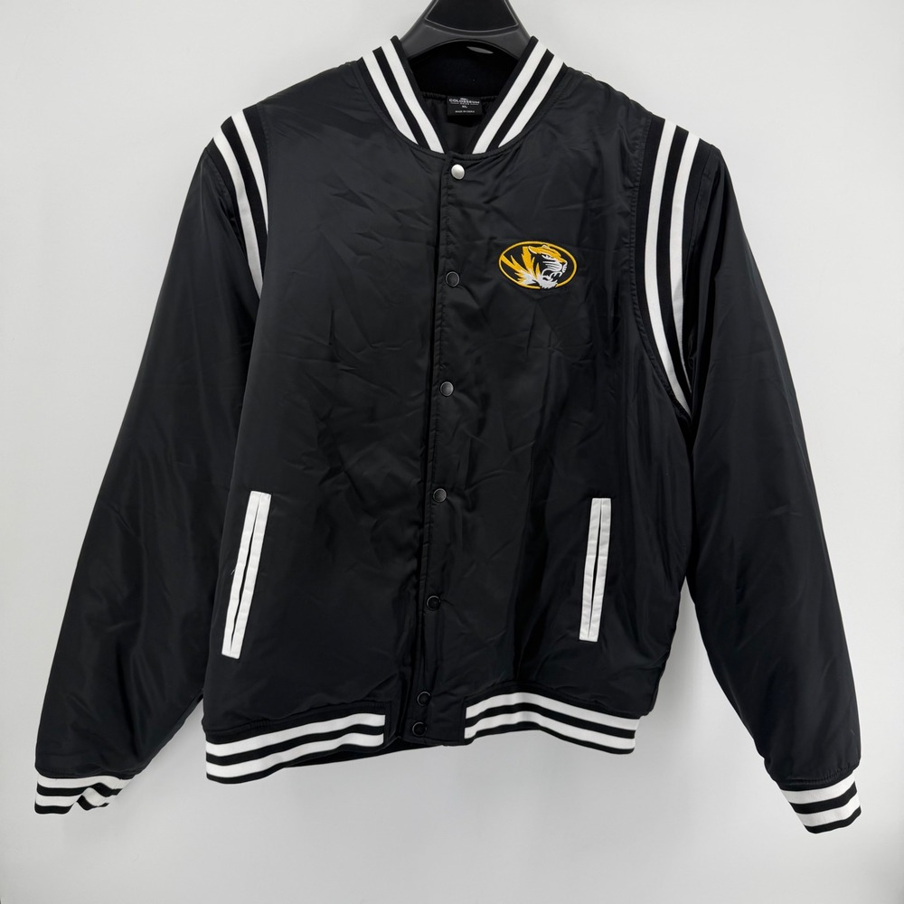 Colosseum Varsity‎ Jacket Mens XL Black Missouri Tigers Mizzou Bomber COUJ11880